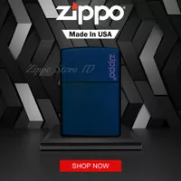 Zippo Original Classic Navy Matte Zippo Logo 239ZL Garansi Resmi
