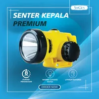 Senter Kepala Baterai LITHIUM Charge Super 3W SHIGEN 5034