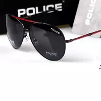 Kacamata Hitam Pria POLICE Polarized Anti SIlau + Hardcase