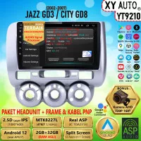 Headunit Android 9 + Frame + Soket Honda City GD8 2002 RAM 2GB/32GB