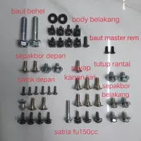 Aksesoris baut lengkap full body set satria fu 150 bb