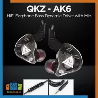 Earphone In Ear Monitor IEM HiFi Bass Dynamic Driver with Mic QKZ-AK6