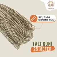 Tali Goni 3 Ply 25 Meter - Tali Rami 2 MM - Tali Goni Baru Yogyakarta