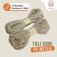 Tali Goni 3 Ply 50 Meter - Tali Rami 2 MM - Tali Kerajinan Tangan