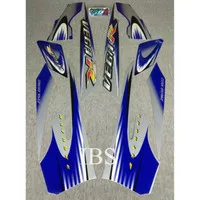 STRIPING VEGA R SILVER BIRU 2006 STIKER ORI YAMAHA POLET