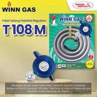 WINN GAS Paket Selang Regulator Gas Meter Tekva Dark Blue W 108 M