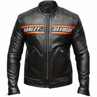 jaket kulit harley davidson pria 100% original dari kulit domba Garut