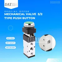 Pneumatic Mechanical Hand Valve 5 Lubang 5/2 Type Push Button