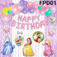 FPD01 Balon foil snow white cinderella aurora belle sofia rapunzel