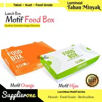 Lunch Box Paper Cetak Motif / Paper Lunch Box / Lunch Box Kertas