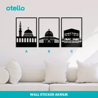 Dekorasi Dinding Akrilik Mekkah Ka`bah Masjid Baitullah Wall Sticker