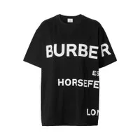 Burberry Horseferry Print Oversized T-Shirt Black Man
