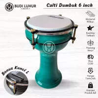 Calti Darbuka Dumbuk Murah Banyak Warna Hijau Ukuran Anak 6 inch