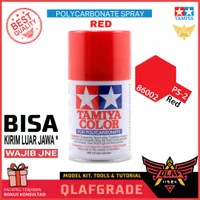 PS-2 RED Tamiya Polycarbonate Spray Paint Merah PS 2 color RC