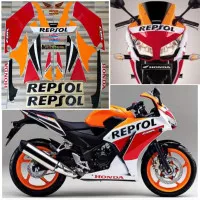 striping original Honda CBR 150 R REPSOL K45 tahun 2014 2016