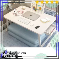 BOUSSAC Meja Lipat Laptop Foldable Bed Table w/ Drawer Cup HolderBO-67