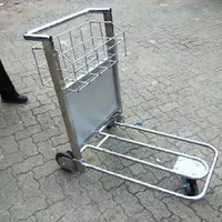 Trolley Bandara Stainless Steel | Trolley Bandara Rem Otomatis