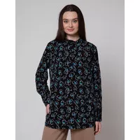 St. Yves Long Sleeve Blouse Printed Tunic 117927077