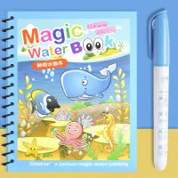 Buku Mewarnai Ajaib Magic Water Book Dilengkapi Spidol Air