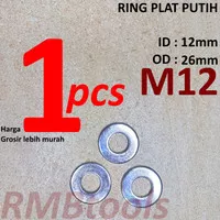 Ring Plat Putih M12 x 26 Galvanis / Washer Plate M12 Galvanis