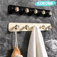 KOKOMI Gantungan Baju Hook 5 Naya Kapstok Desain Mewah Akrilik Hanger