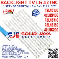 BACKLIGHT TV LG 42 INC 42LN5100 42LN5400 42LN5710 LAMPU BL LED 42LN