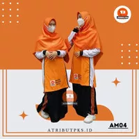 Y 27 Readdyyy Ya! Kaos Pks Logo Baru Akhwat Tunik Orange Baju Muslimah