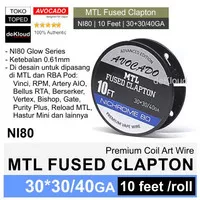 Authentic Mtl Fused Clapton Wire | 30-30-40 | Rba Pod Kawat Coil Vinci