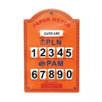 Bagus Papan Meter PLN PAM Board Meteran Bulanan Kenmaster Papan Meter