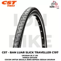 Ban Luar 26 x 1.50 CST Traveller Black 26x1.50 Sepeda Federal MTB