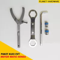 Paket Kunci CVT Motor Matic Treker Kunci Mur Kopling Kunci Pully