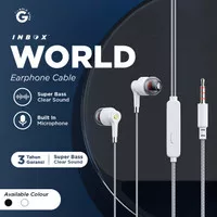 Cable Earphone | Headset Kabel Inbox World Built in Mic