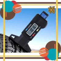 Alat Ukur Kedalaman Ban Digital Tyre Tread Depth Gauge Qst 601 Black