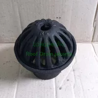 Roof Drain Cast Iron 4 Inchi ANTASAN Saringan Air Cast Iron cembung