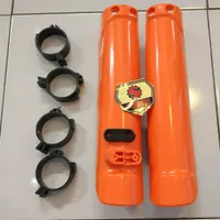 Pelindung Shock / Cover Shockbreaker Depan KTM 250 USD Orange