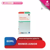 Rhinos Junior untuk Meredakan Gejala Flu, Bersin-Bersin Anak - 60ml