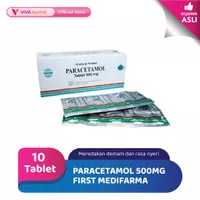 Paracetamol 500 mg First Medifarma Meredakan Demam & Nyeri - 10 Tablet