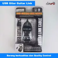 100% Asli Usb Guitar Link Cable - Kabel Link Gitar Usb - Hitam/Putih -