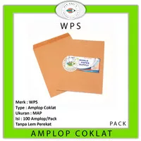 Amplop Coklat Ukuran Map WPS ( 27,5 x 37,5 cm )