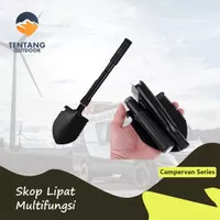 Sekop Lipat Multifungsi Folding Scope Camping Kemah Outdoor Hiking