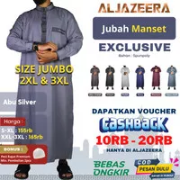Jubah Muslim Pria Saudi Dewasa Baju Gamis Pria Jumbo Size XXL-XXXL