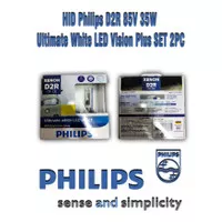 HID Philips D2R 85V 35W Ultimate White LED Vision Plus SET 2PC 66079