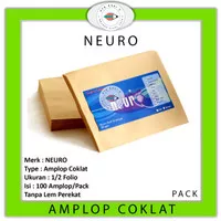 Amplop Coklat Ukuran 1/2 Folio Neuro ( 19 x 25 cm )