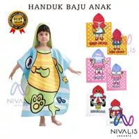 KIMONO HANDUK MANDI ANAK BAJU HANDUK MANDI TOPI KARAKTER MANDI RENANG