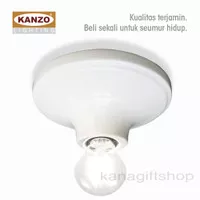 KANZO(ROCKY)-Fitting Lampu Plafon E 27/Lampholder Keramik