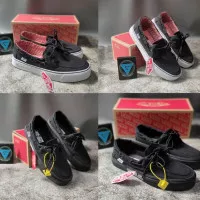 SEPATU ZAPATOS ALL BLACK BW VANS LOW SEPATU KANVAS SEPATU SKATE