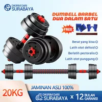 DUMBBELL SET PERALATAN FITNESS 20 KG DENGAN PERLINDUNGAN LINGKUNGAN