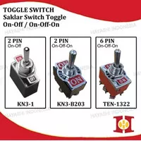 Saklar Switch Toggle Togle Togel Tombol ON OFF ON 2 6 Pin Kaki 250VAC