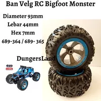 Ban Roda Velg RC Rock Crawler Bigfoot Monster Hex 7.3mm 7.2mm Diameter