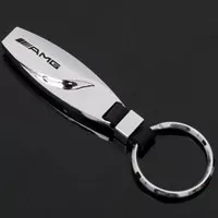 Gantungan Kunci Mercedes Benz Tulisan AMG Keychain AMG Stainless Steel